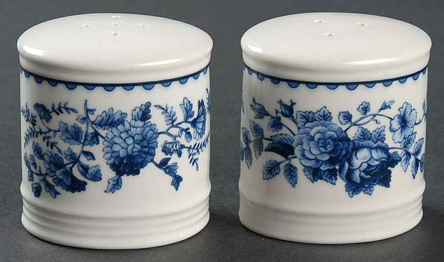 Blue Ridge Rose Salt & Pepper Set by Biltmore for Your Home-1