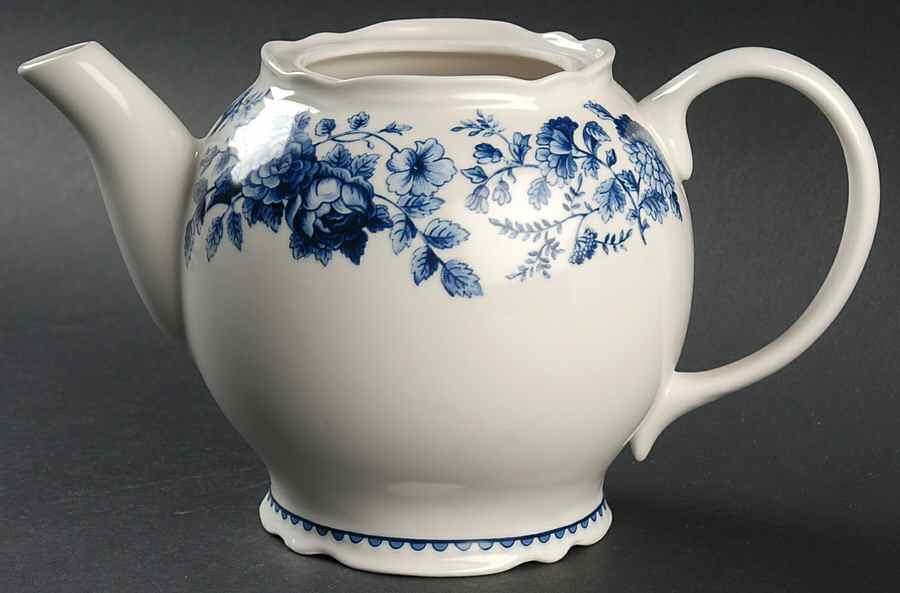 Blue Ridge Rose Teapot No Lid by Biltmore for Your Home-1