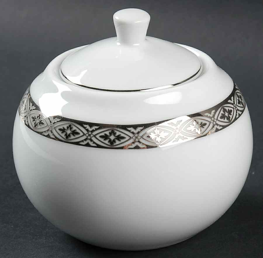 Regal Platinum Sugar Bowl & Lid by Biltmore for Your Home-1