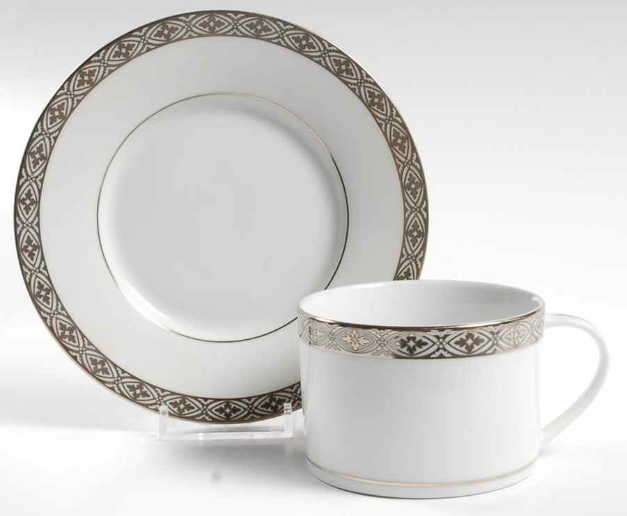 Regal Platinum Flat Cup & Saucer Set by Biltmore for Your Home-1