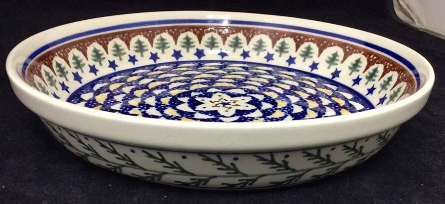 Evergreen 9" Pie Baking Plate by BOLESLAWIEC-1