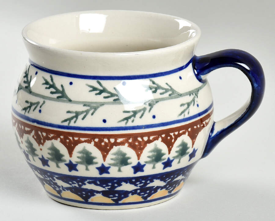 Evergreen Pot Belly Mug by BOLESLAWIEC-1