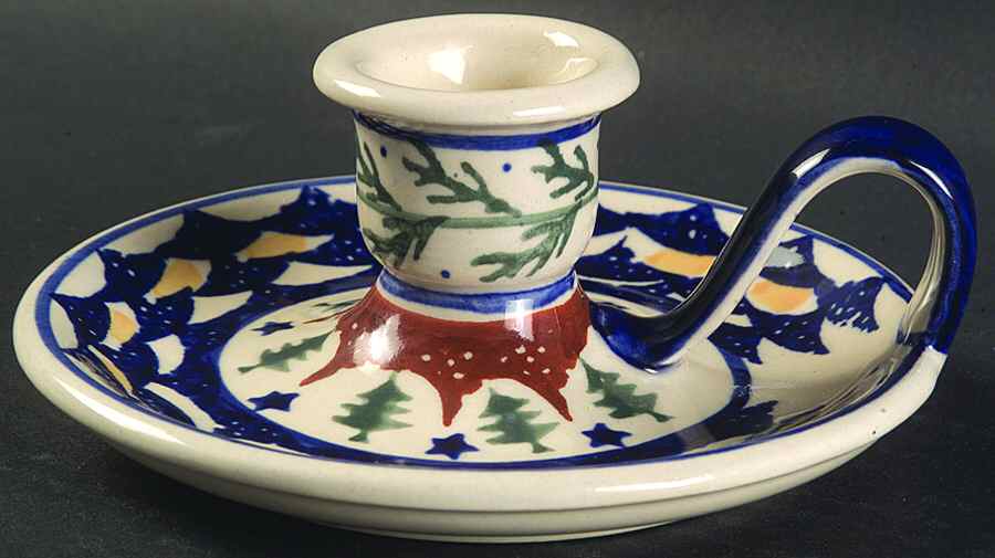 Evergreen Candleholder by BOLESLAWIEC-1