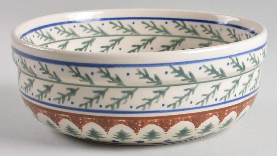 Evergreen Soup/Cereal Bowl by BOLESLAWIEC-1
