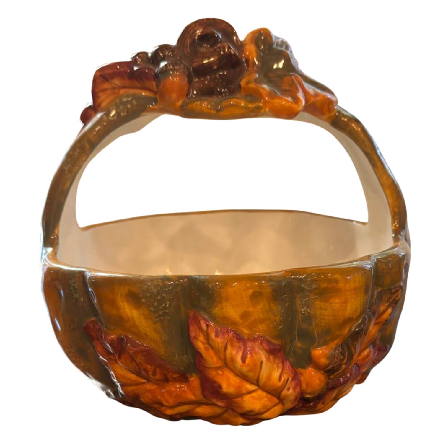 Acorn Collection 6" Handled Basket by Baum Brothers-1