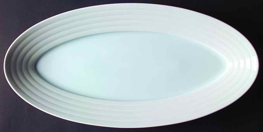 Concentric Blue 18" Oval Serving Platter by Block-1