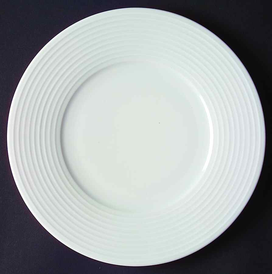 Concentric White Salad/Dessert Plate by Block-1