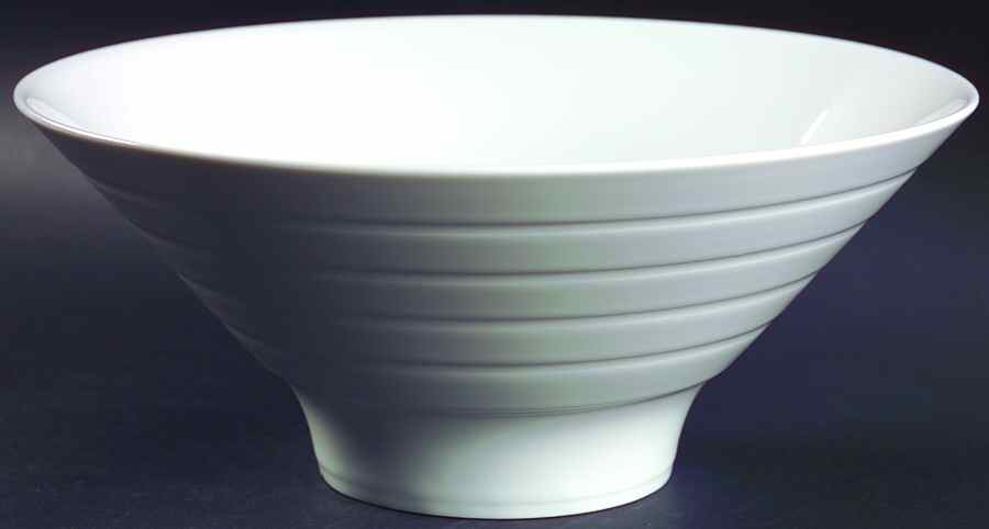 Concentric White 10" Large Salad Serving Bowl by Block-1