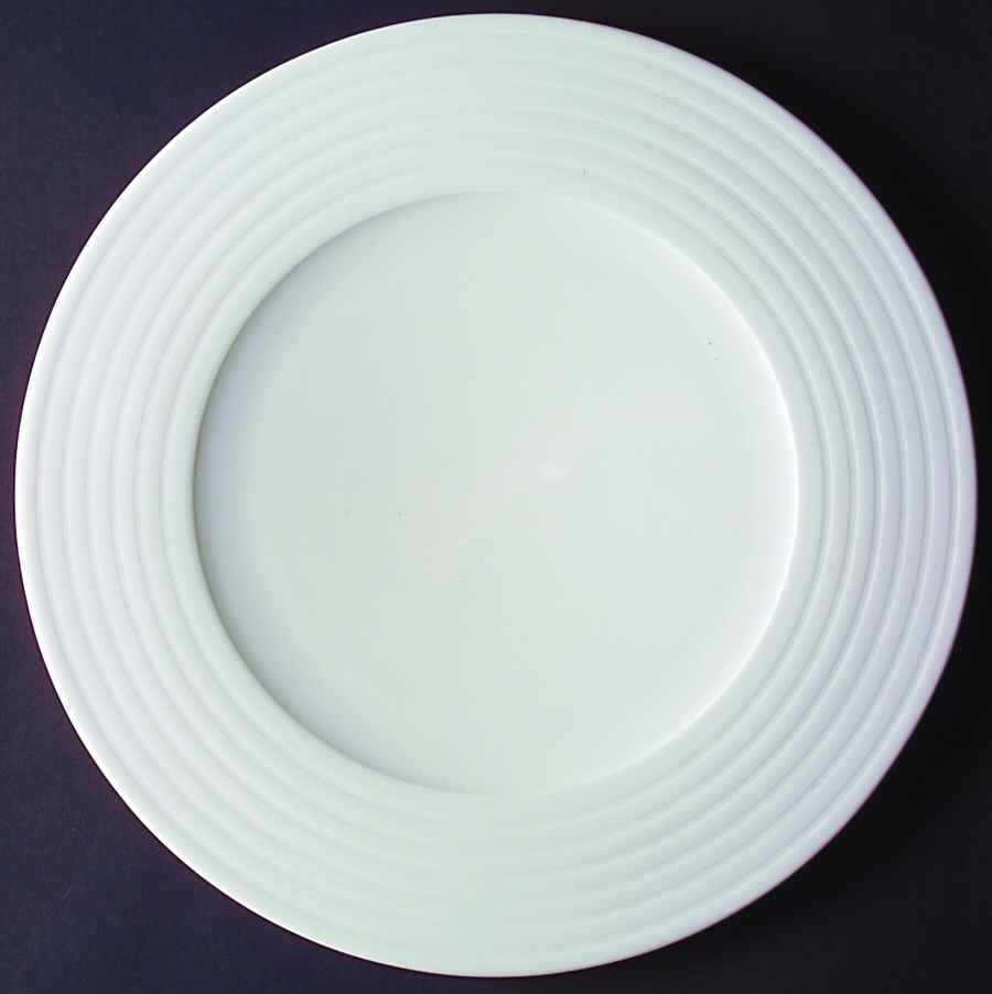 Concentric White Service Plate (Charger) by Block-1