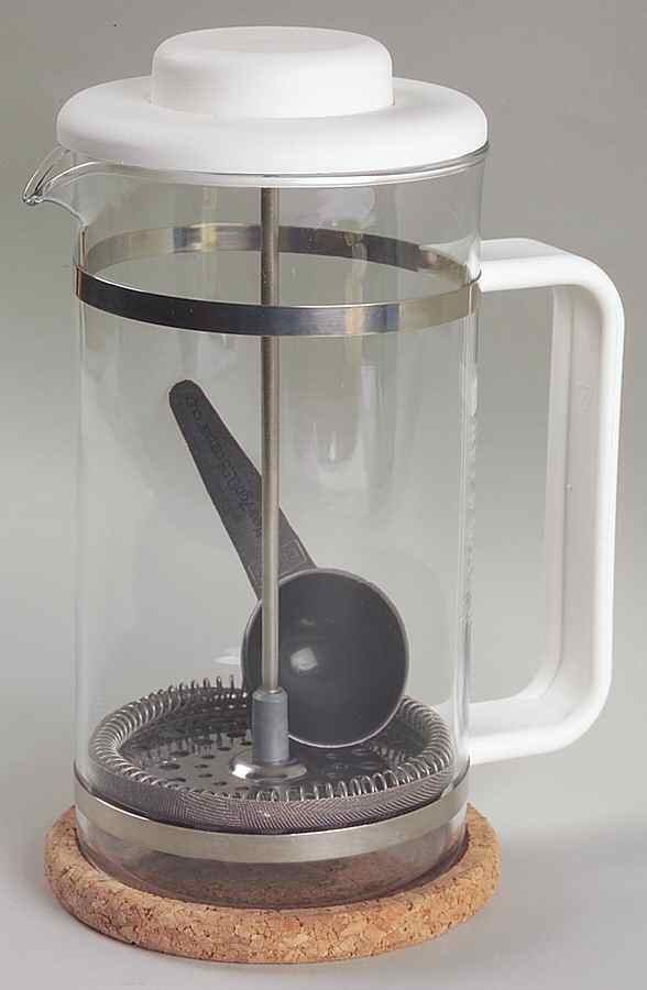 Bistro French Press Coffee Pot & Lid w/Scoop & Coaster by Bodum-1