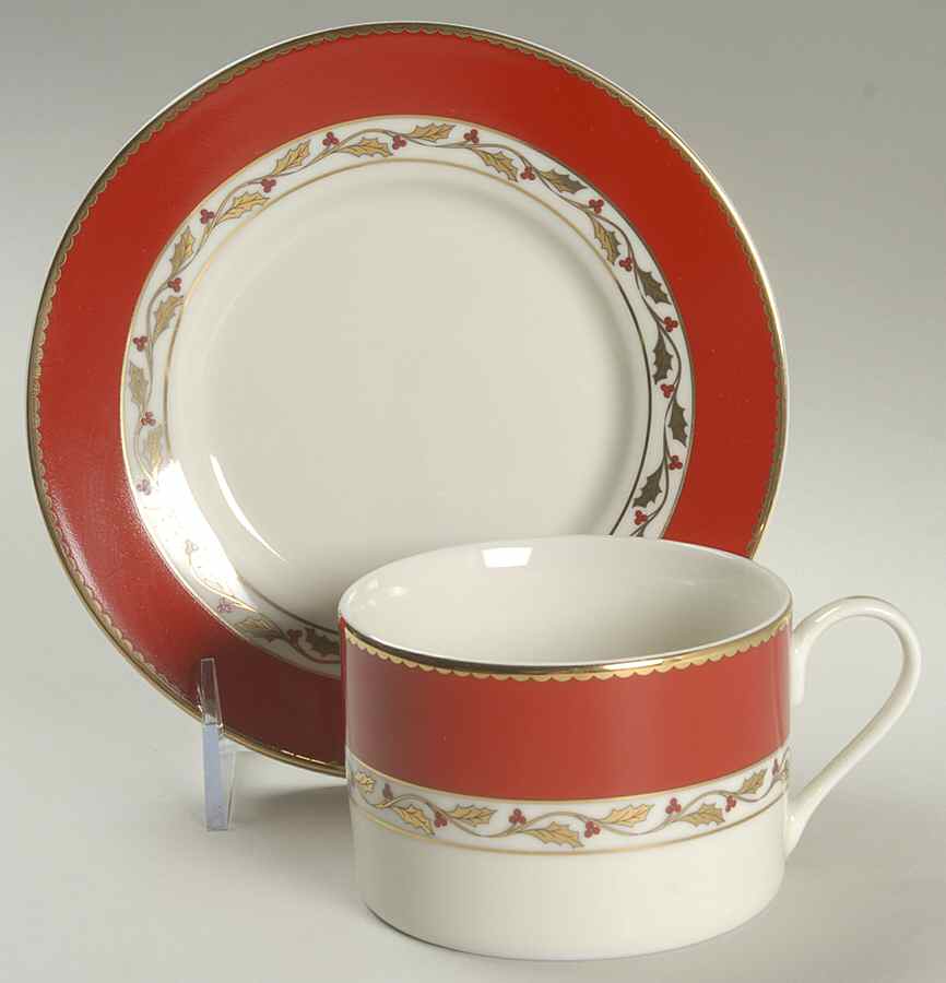 Biltmore Christmas, A Flat Cup & Saucer Set by Biltmore for Your Home-1