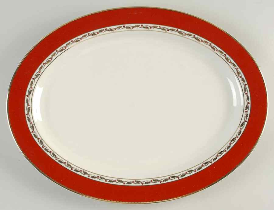 Biltmore Christmas, A 14" Oval Serving Platter by Biltmore for Your Home-1