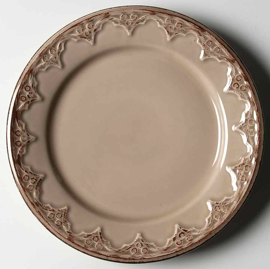 Lisbon Taupe Salad Plate by Bombay-1