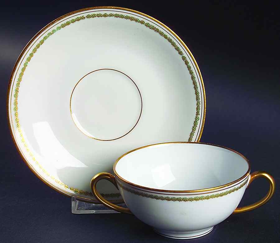 BWD585 Flat Bouillon Cup & Saucer by Bawo & Dotter-1