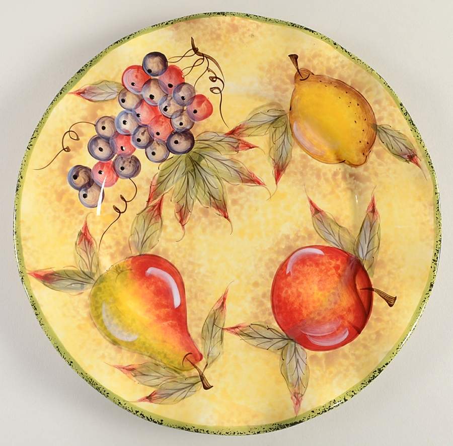 Tuscan Fruit Dinner Plate by Baum Brothers-1