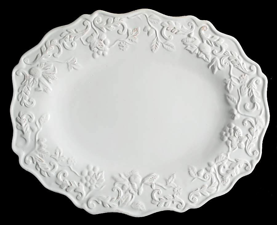 Anjou 18" Oval Serving Platter by Ballard Designs-1