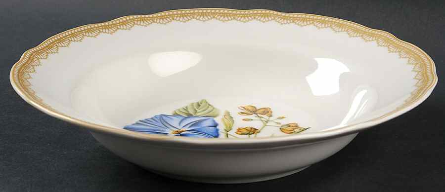 Crochet Flowers Large Rim Soup Bowl by Biltmore for Your Home-1
