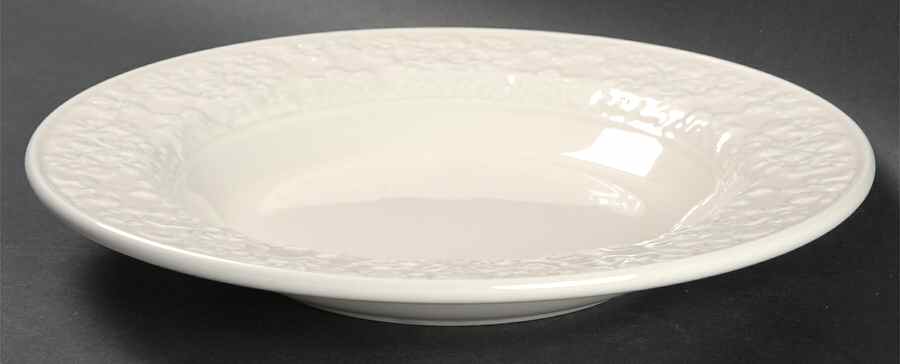Phoebe Cream Large Rim Soup Bowl by Biltmore for Your Home-1
