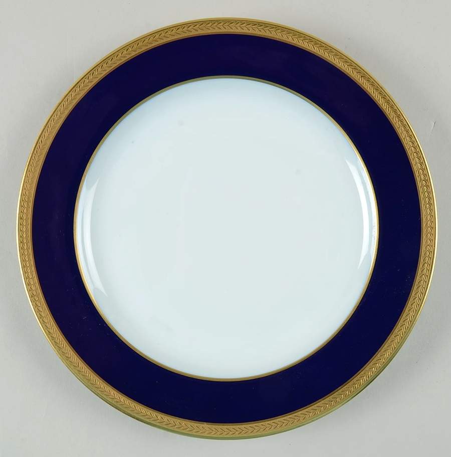 Louvre Coblat Blue Salad Plate by Bernardaud-1