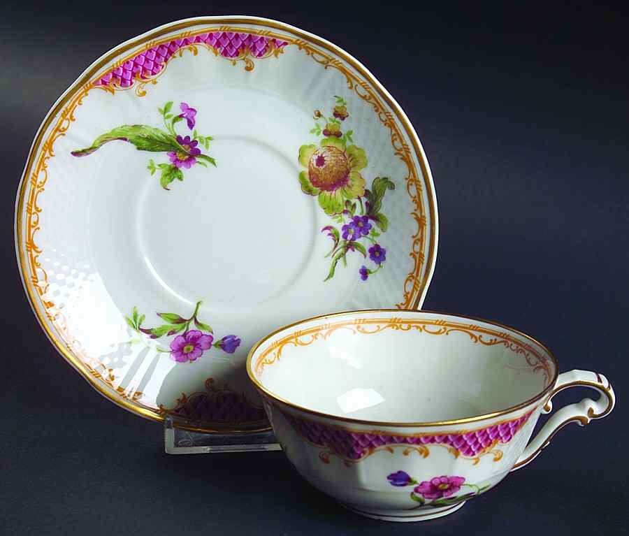 BER510 White Flat Cup & Saucer Set by Bernardaud-1
