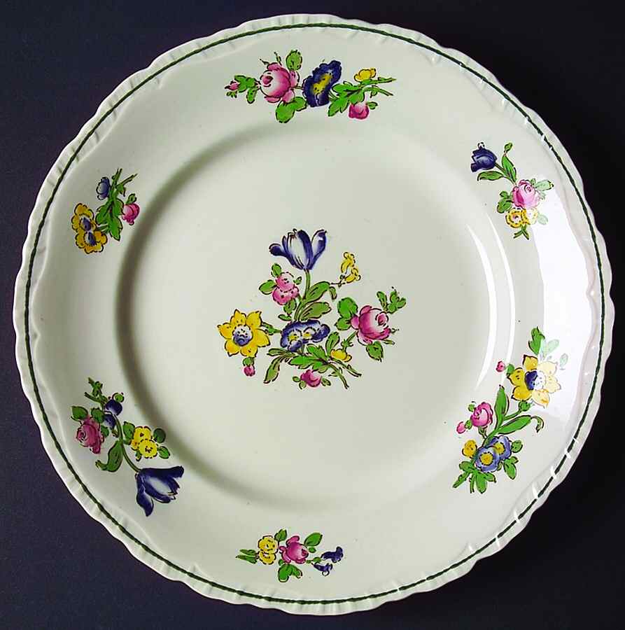 Old Staffordshire (Scalloped) Dinner Plate by Booths-1