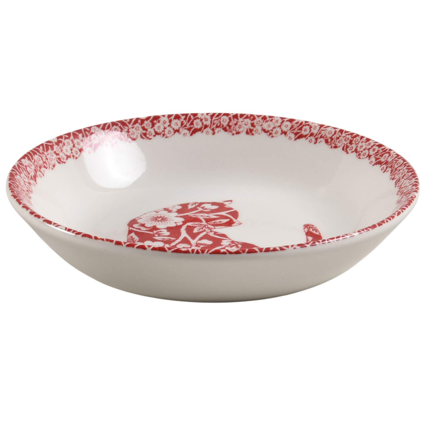 Calico Red Butter Pat by Burgess & Leigh-1
