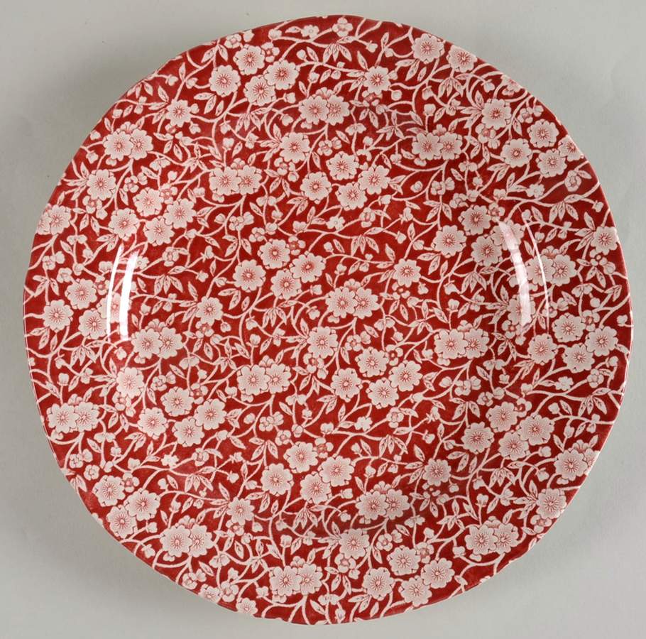Calico Red Dinner Plate by Burgess & Leigh-1