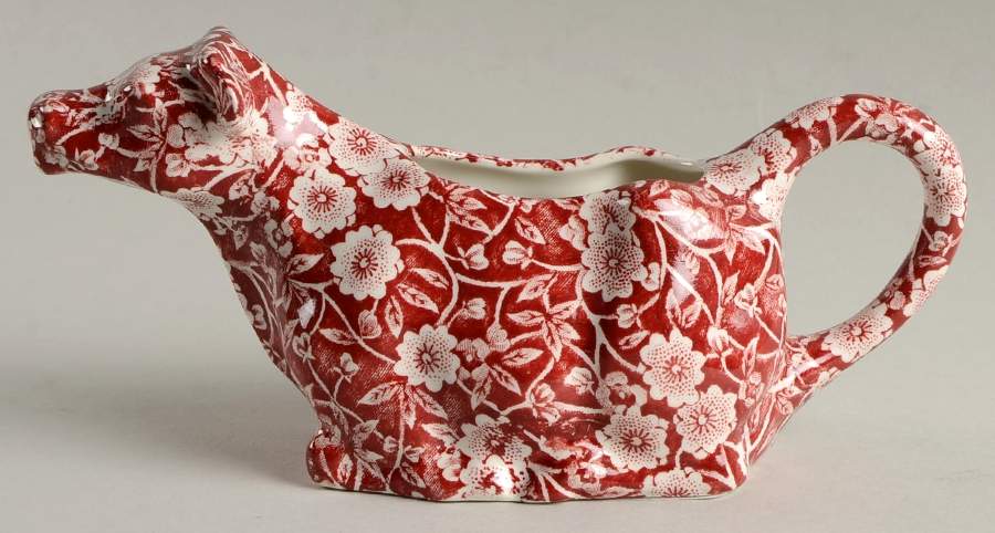 Calico Red Cow Creamer by Burgess & Leigh-1