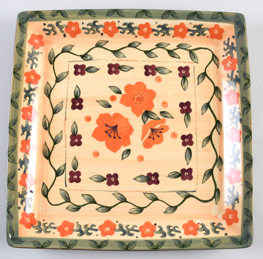 Tuscan Floral Collection Dinner Plate by Baum Brothers-1