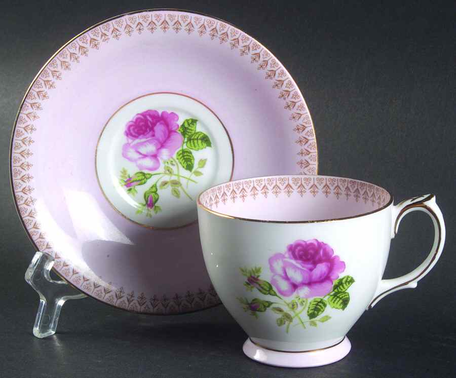 176-64 Footed Cup & Saucer Set by Bartley Internationa-1