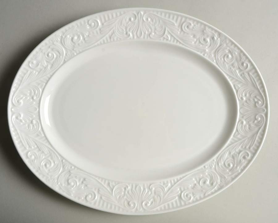 Lila 13" Oval Serving Platter by Biltmore for Your Home-1