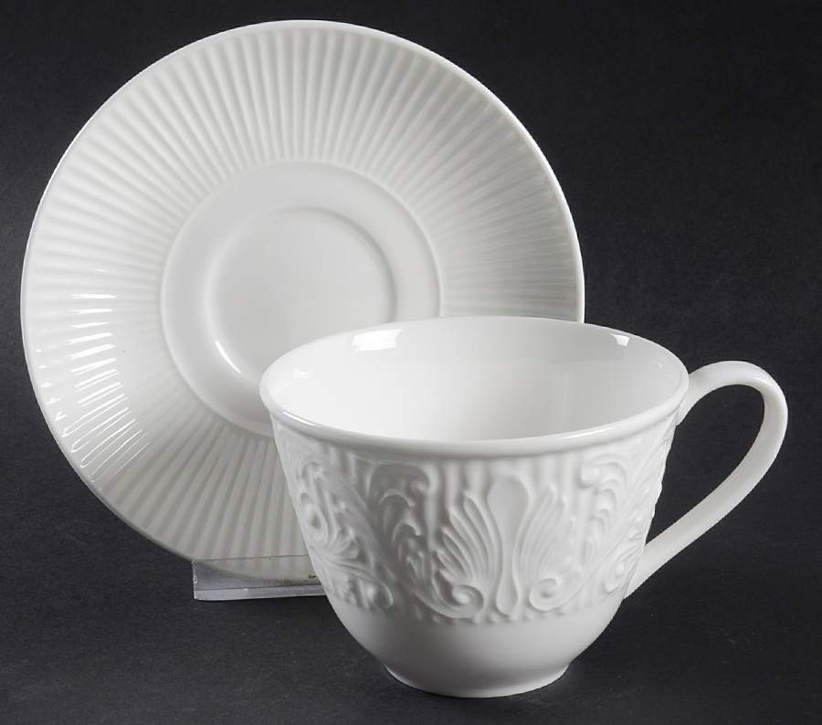 Lila Flat Cup & Saucer Set by Biltmore for Your Home-1