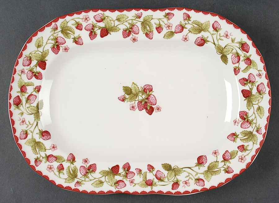 Harvest Berry 13" Oval Serving Platter by Biltmore for Your Home-1