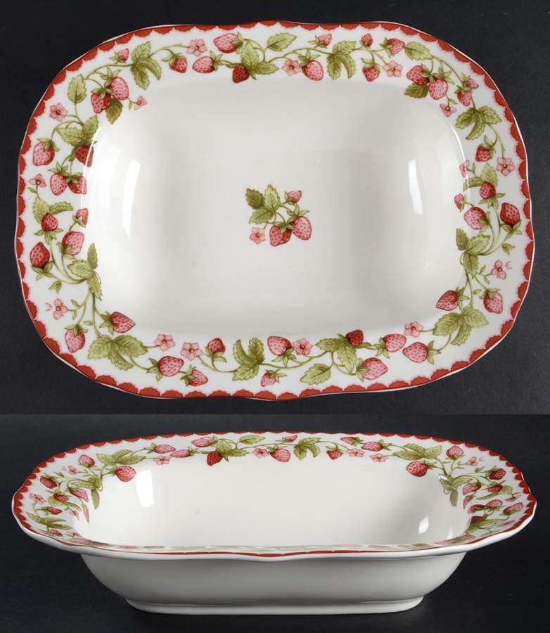 Harvest Berry 11" Oval Vegetable Bowl by Biltmore for Your Home-1