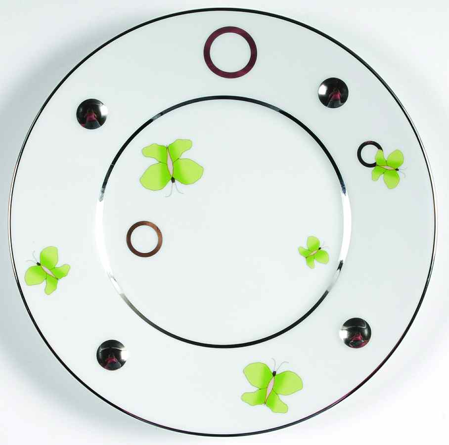 Ueno Platinum Salad/Dessert Plate by Bernardaud-1
