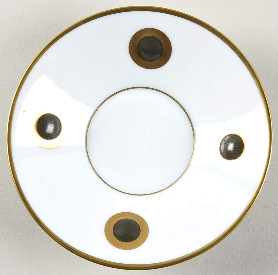 Ithaque Gold Saucer for Flat Cup by Bernardaud-1