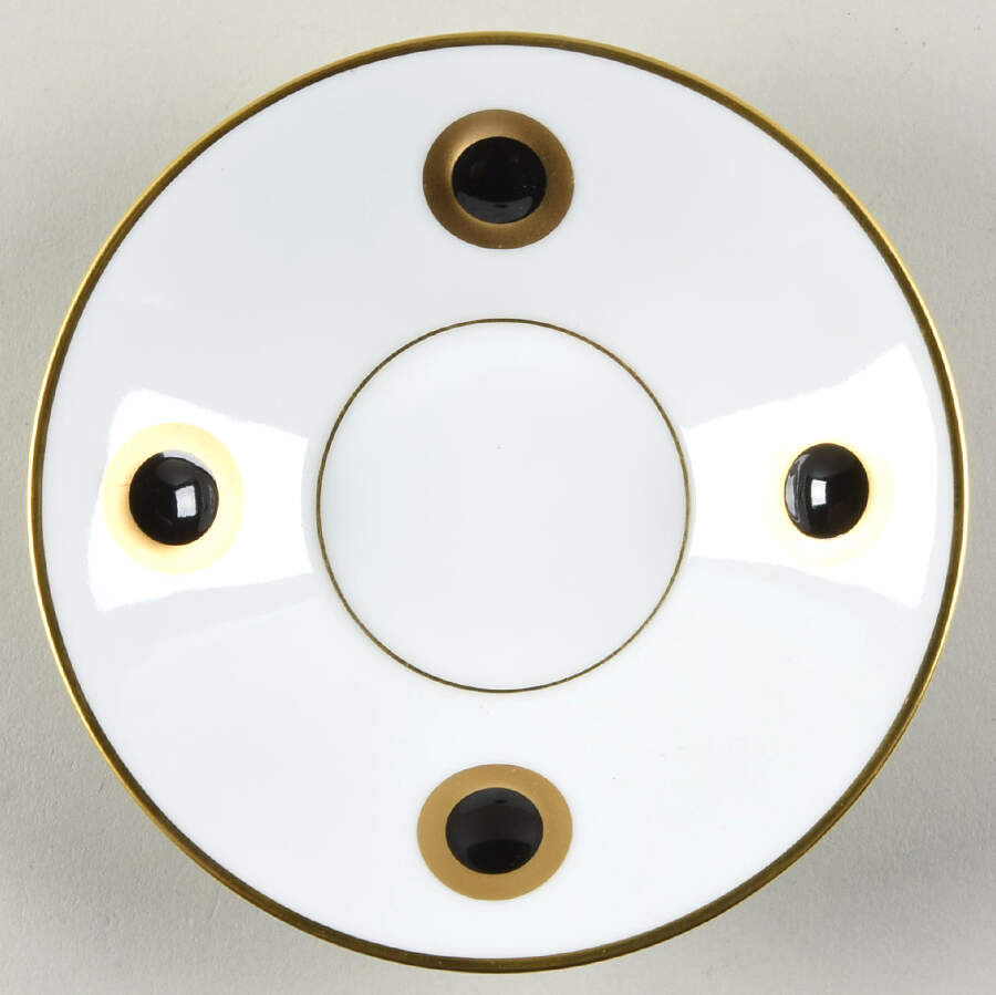 Ithaque Gold Saucer for Flat Cup by Bernardaud-1