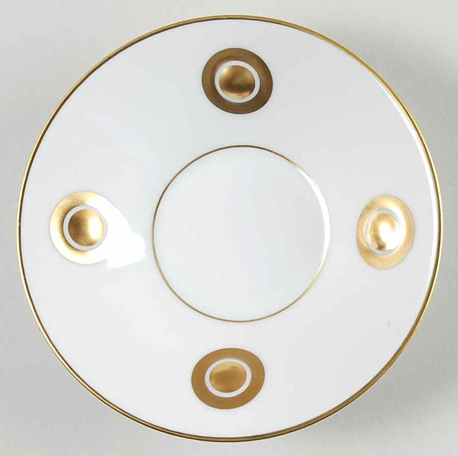 Ithaque Gold Saucer for Flat Cup by Bernardaud-1