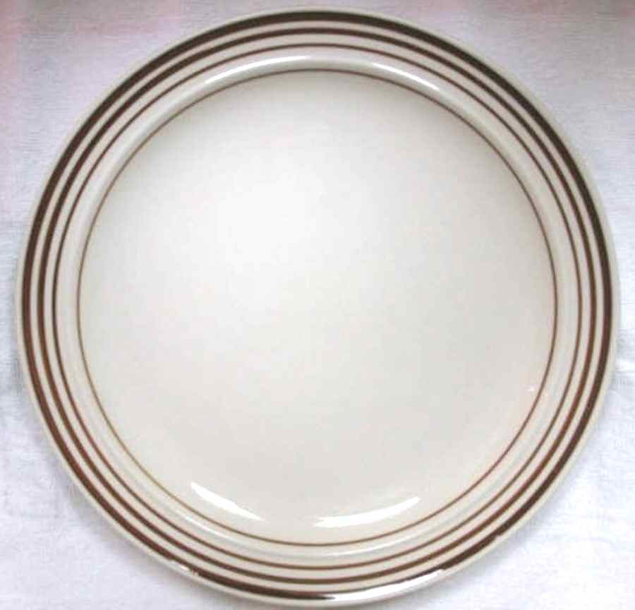 Concentric Brown Dinner Plate by Brick Oven-1