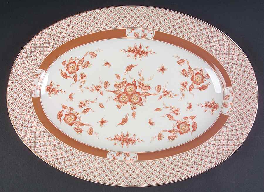 Lattice 14" Oval Serving Platter by Biltmore for Your Home-1