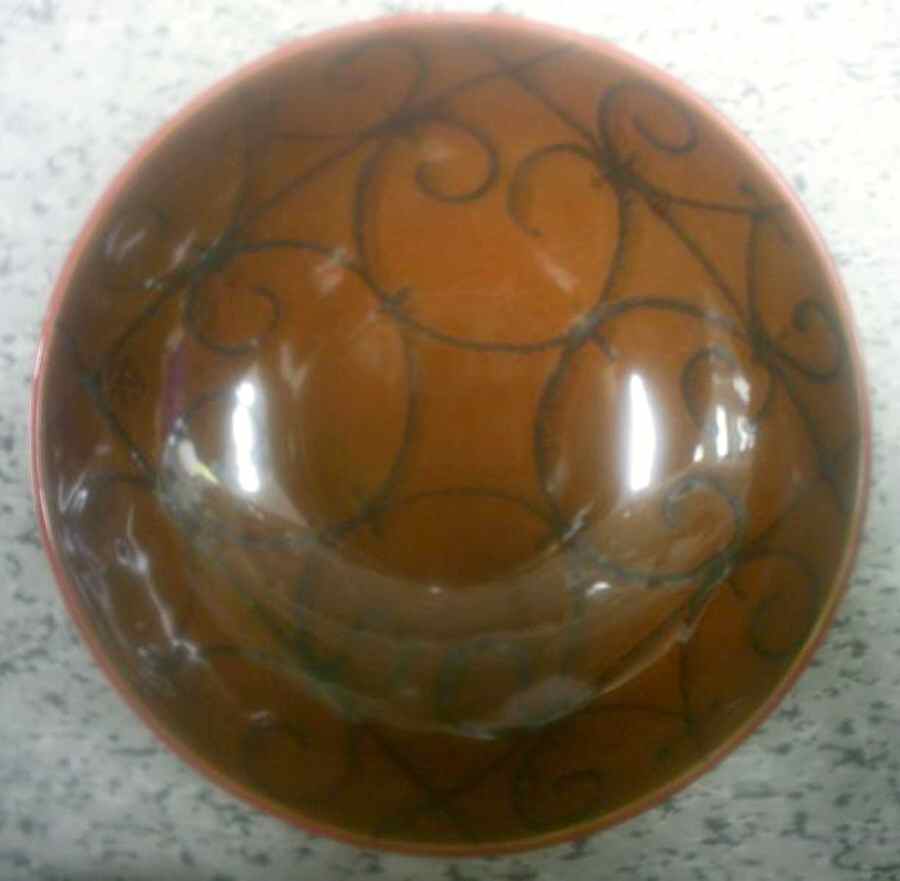 Moroccan Ironwork Paprika Soup/Cereal Bowl by Baum Brothers-1