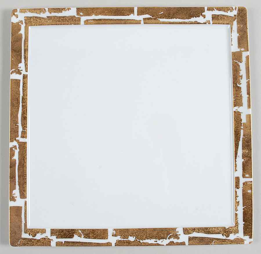 Feuille d'Or 12" Square Tray by Bernardaud-1