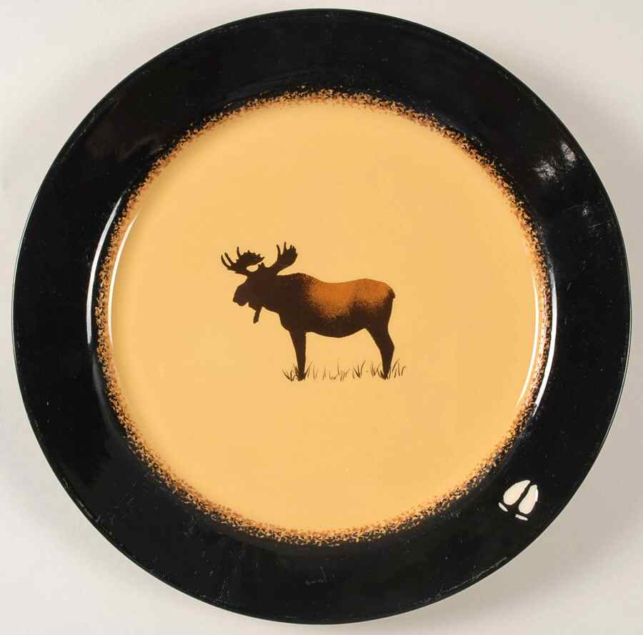 Brushwerks Moose Dinner Plate by Big Sky Carvers-1