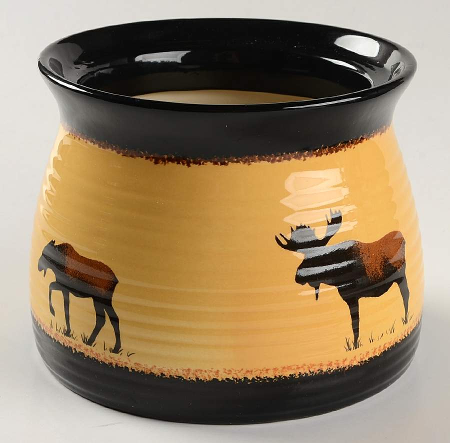 Brushwerks Moose Small Canister No Lid by Big Sky Carvers-1