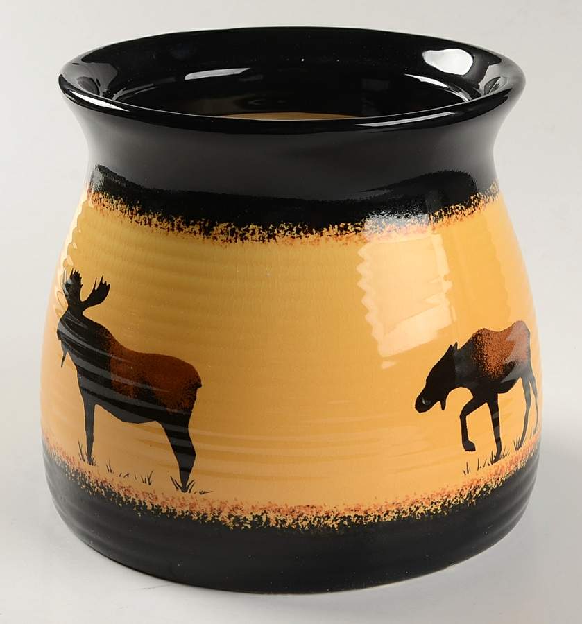 Brushwerks Moose Medium Canister No Lid by Big Sky Carvers-1