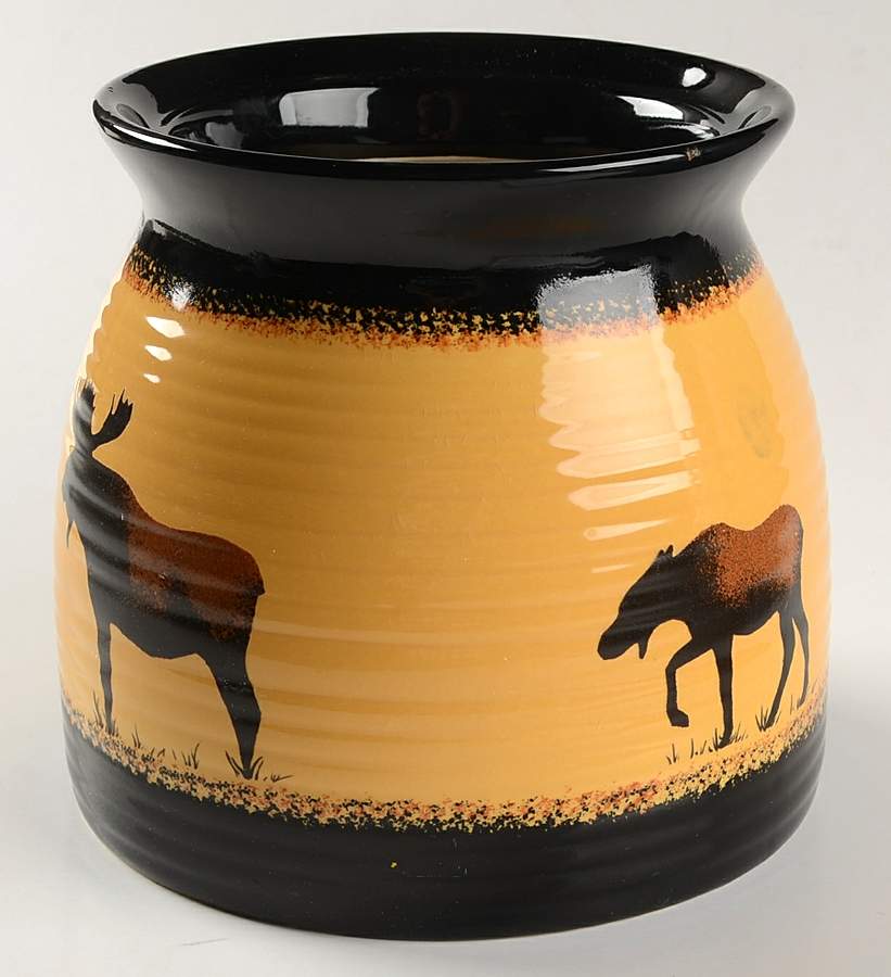 Brushwerks Moose Large Canister No Lid by Big Sky Carvers-1