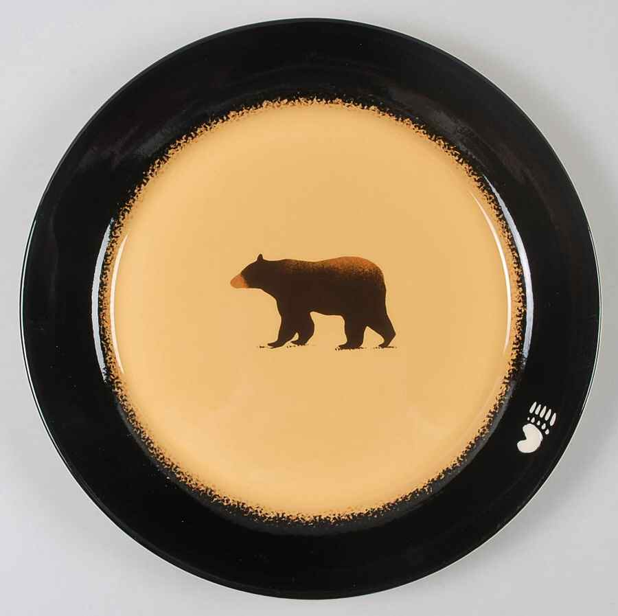Brushwerks Bear Dinner Plate by Big Sky Carvers-1
