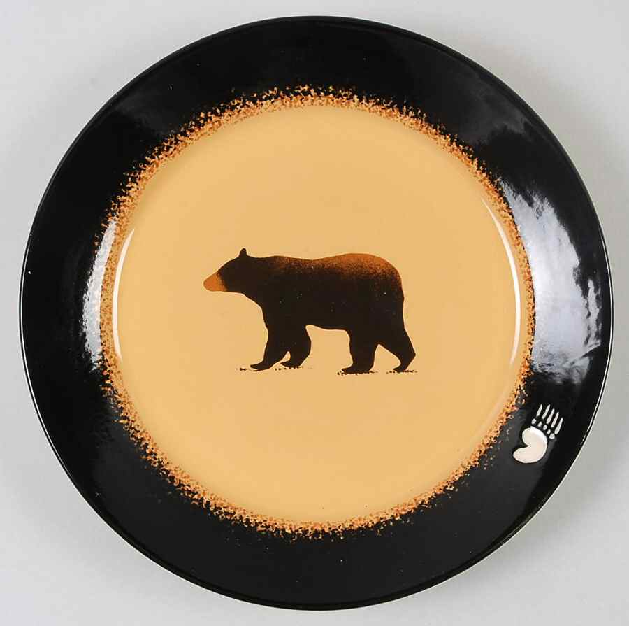 Brushwerks Bear Salad Plate by Big Sky Carvers-1