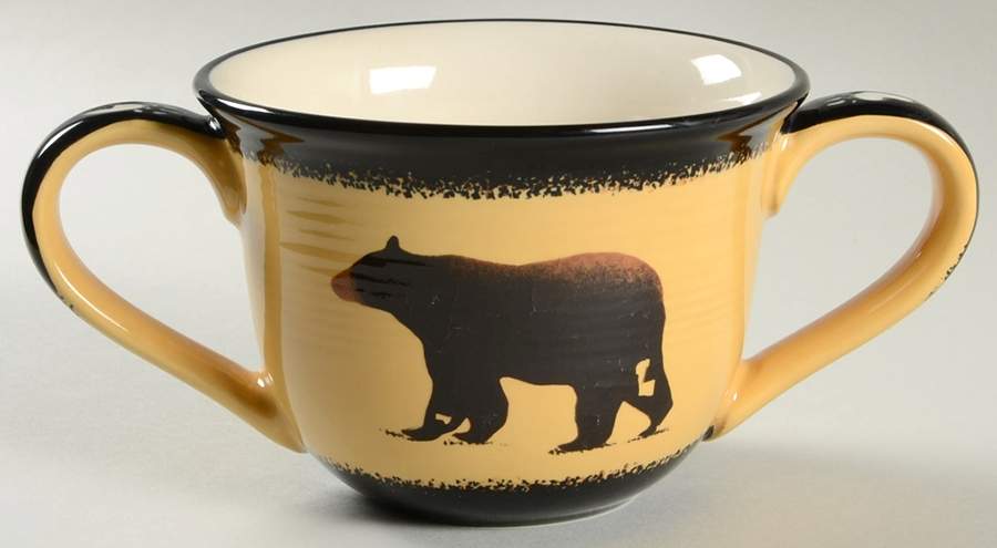Brushwerks Bear Chili Bowl by Big Sky Carvers-1