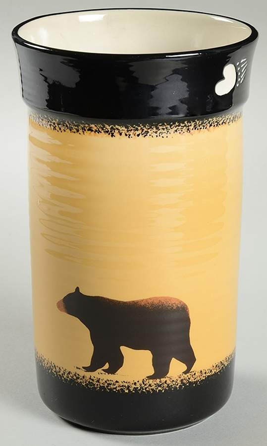 Brushwerks Bear Utensil Holder by Big Sky Carvers-1